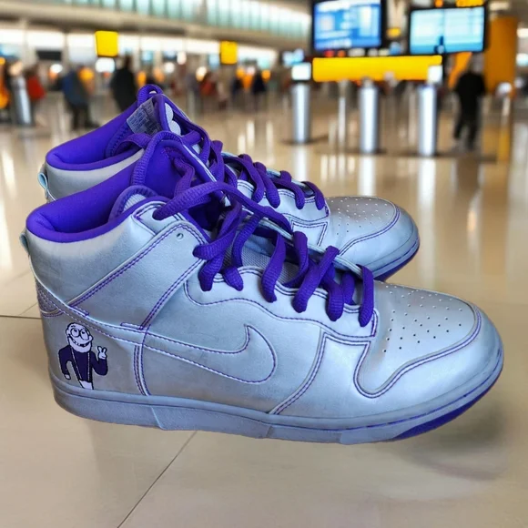 RARE NIKE DUNK HIGH PREMIUM SB DINOSAUR JR 313181-003 SIZE 9 - Picture 4 of 8